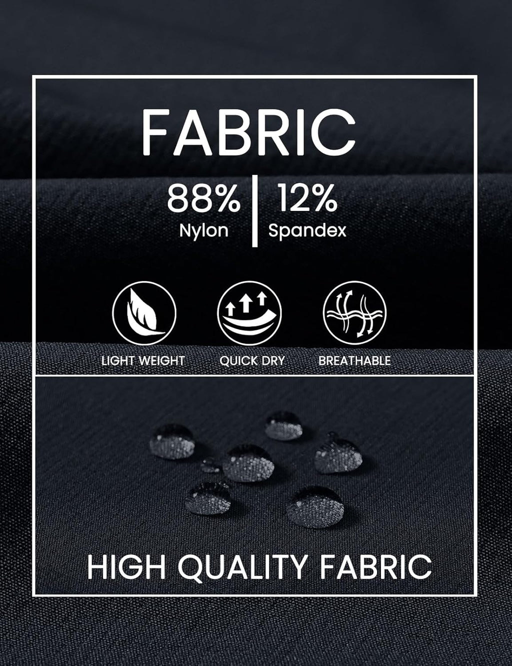 TBMPOY Men's Golf Shorts - Lightweight Quick-Dry Cargo Shorts for Outdoor Travel | 9" with 4 Pockets
