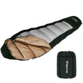MHTD All Season Sleeping Bag for Adults 0 Degree,Cotton Canvas with YKK Zipper Compact Backpacking Mummy Camping Sleeping Bag