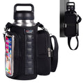 Magnetic Gym Bags for Men & Women with Adjustable Strap,Magnetic Bag Water Bottle Holder for Travel, Work,Sports,Water Bottle Sling Bag with Pocket (Black)