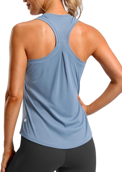 G Gradual Women's Racerback Workout Tank Top - Loose Fit Sleeveless Athletic Yoga Shirt for Gym