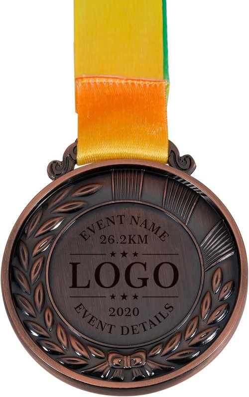Eunigem Custom Gold Award Medals - Olympic Style Winner Medals for Sports, Graduation & Competitions