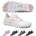 SIOSNETA Hike Barefoot Shoes for Women Men, Breathable Non-Slip Athletic Footwear, Wide Toe Water Shoes for Hiking, Non-Slip Neuropathy Shoes for Women Men, Grounded Comfort wear White