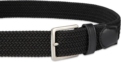 Dockers Men's Braided Belt - 1 3/8 Inch Stretch Fabric for Comfort and Style