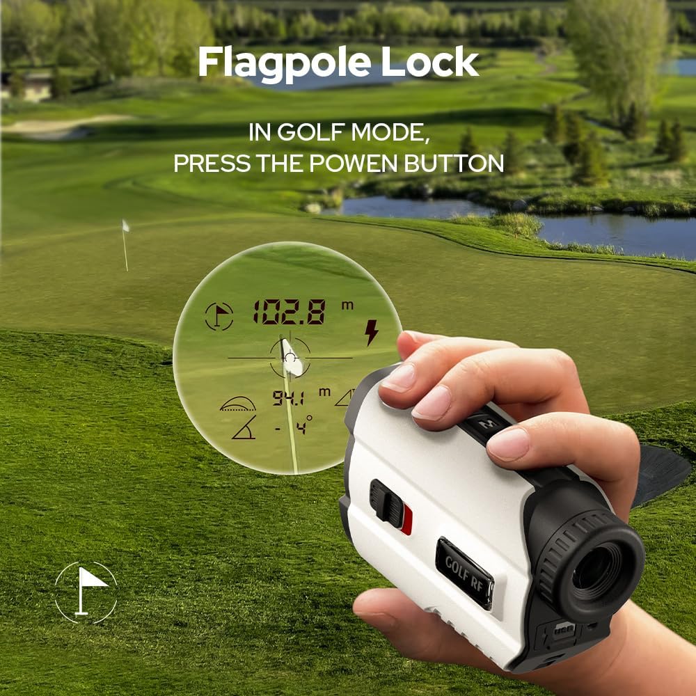 Skiennix Golf Rangefinder - High-Precision 1200 Yards with Slope & Vibration | 7X Magnification, Rechargeable Battery