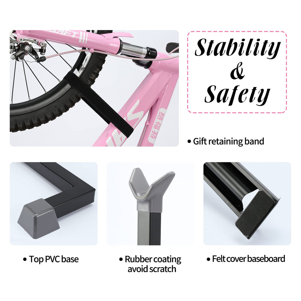 PHUNAYA Bike Stand,Vertical Bike Rack For Indoor Bike Storage,Upright Bicycle Stand Floor.