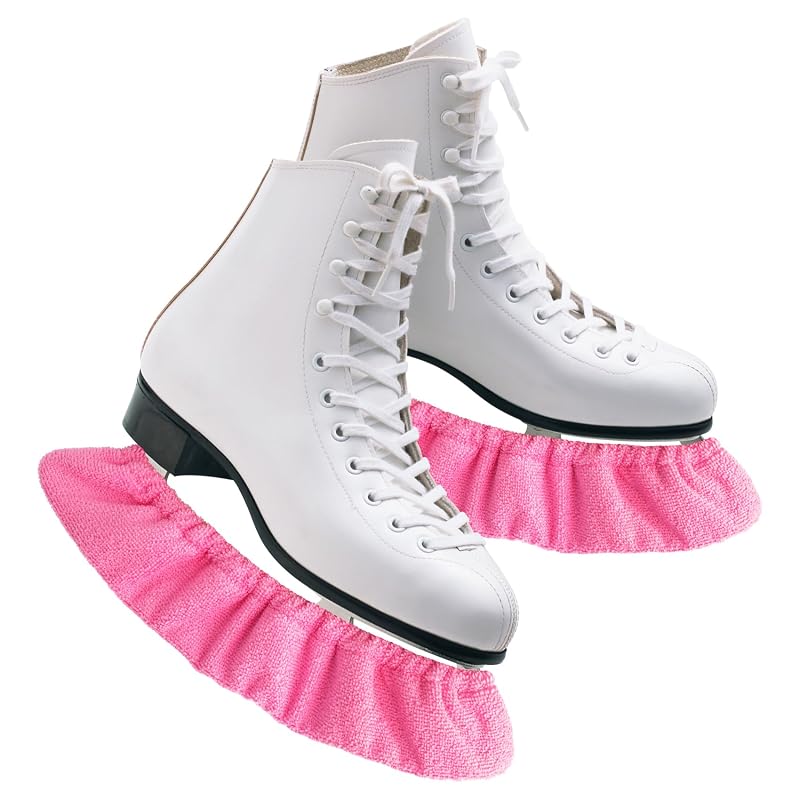 Rose Red Ice Skate Guards - Soft Blade Covers for Figure & Hockey Skates (Youth)