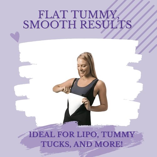 ContourMD Medical Grade Post Lipo Foam Compression Sheets – Post Surgery Compression Garment After Liposuction, Tummy Tuck, AB Flattening, BBL, & More – Surgery Recovery Supplies (2-Sheet Set)