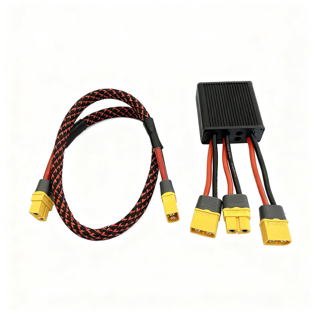 SZWEDI Double Battery Discharge Converter for E-Bike/E-Scooter 750w and 1000W Dual Battery Pack Switch Balancer 10-100V DC Input Max 40 Amps Generation II
