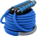 Skiennix 16 FT Long Jump Rope - Adjustable Double Dutch Skipping Rope for Kids & Adults | Blue