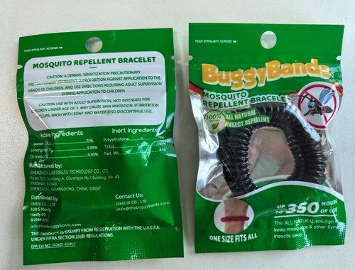 BuggyBands 48 Pack Mosquito Bracelets for Adults & Kids, DEET-Free Wristbands, Individually Wrapped Bug Repellent Bands