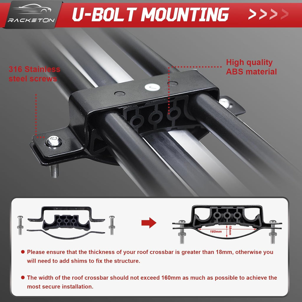 Skiennix Heavy-Duty Roof Cargo Rack - Anti-Rust Luggage Basket for SUVs & Trucks | 64”x39”x8”