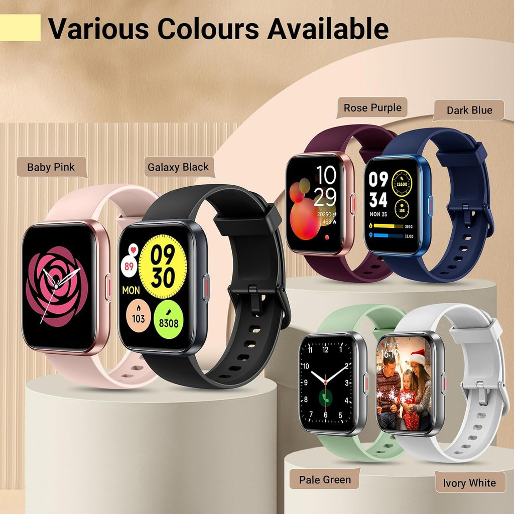 Skiennix Smartwatch for Women - 1.8'' Fitness Tracker with Alexa, Heart Rate Monitor & 120 Sports Modes