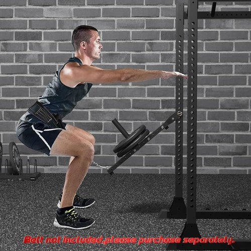 FAGUS H Multi Use Belt Squat Attachment,Adjustable Length Belt Squat System,Fits for 3''X3'' or 2''X2'' Power Racks and 1/2'' or 5/8'' Holes,Belt Squat Machine,Lever Lifting Belt,Lever Arms