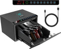 Biometric Gun Safe for Pistols - Secure Sliding Fingerprint Safe with LCD Display | Holds Multiple Handguns