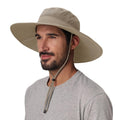 Home Prefer UPF50+ Mens Sun Hat Wide Brim Fishing Hat Foldable Large Brim UV Protection Sun Hat for Men Women Beach Gardening (Khaki)