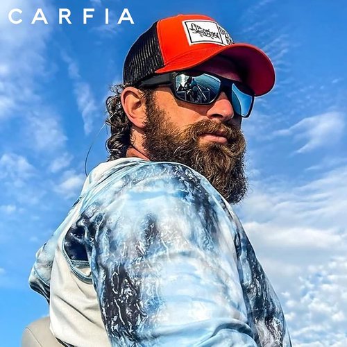 CARFIA Polarized Sport Cycling Sunglasses - Ideal for Men | Driving, Fishing, Hiking, Boating