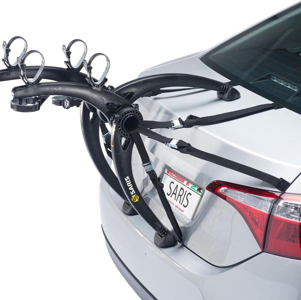 Saris Bones Bicycle Rack Carrier - Mounts 2 Bikes, Durable & Rust-Free, Fits Most Vehicles, Black