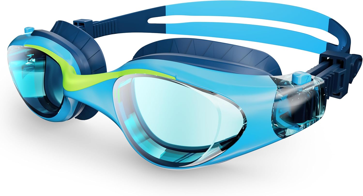 Swim Goggles for Kids | Anti-Fog UV Protection | Leakproof Design for Ages 6-14
