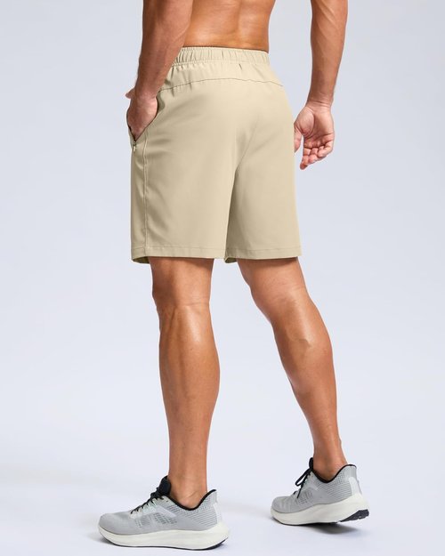 G Gradual Men's Athletic Running Shorts - Quick Dry Workout Shorts with Zipper Pockets | 7"/5"/9" Sizes