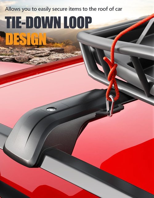 KINGGERI Roof Rack Cross Bars - 330LBS Capacity for Kia Telluride X-PRO X-LINE 2023-2025 | Lockable Aluminum Design