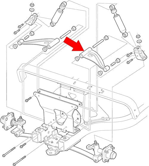 DRIVE UP Club Car Control a Arm, Control Arm for Club Car Precedent 2004-Up and Tempo 2018-Up Golf Carts, Precedent Control Arms Delta A-Plate, OEM 102287301 103388501
