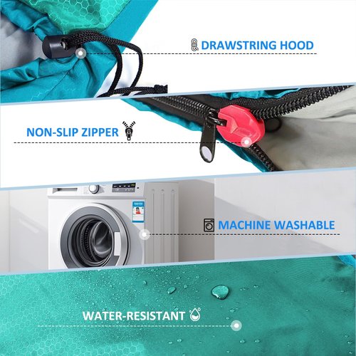 oaskys Camping Sleeping Bag - 3 Season Warm & Cool Weather - Summer Spring Fall Lightweight Waterproof for Adults Kids - Camping Gear Equipment, Traveling, and Outdoors