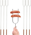 Coghlan's Camp Forks - 40" Solid Steel Marshmallow Sticks with Wooden Handles | Heavy-Duty Camping Essentials for Roasting & Grilling