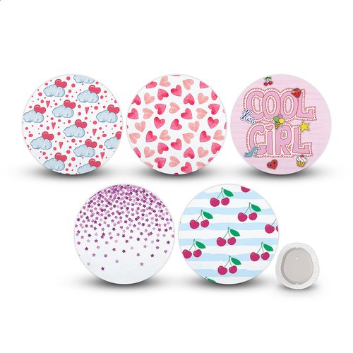 iFunyo 30 Pack Waterproof G7 Adhesive Patches Stelo Sensor Covers Hypoallergenic & Latex-Free Overpatch Breathable CGM Protection Covers for 15 Days,Fun & Fabulous
