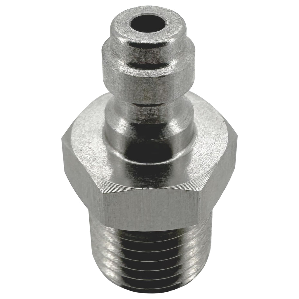 HMKUGO M12x1.25 Male Thread PCP Paintball Charging Fittings, Stainless Steel 8mm Quick-Disconnect Plug Adapter