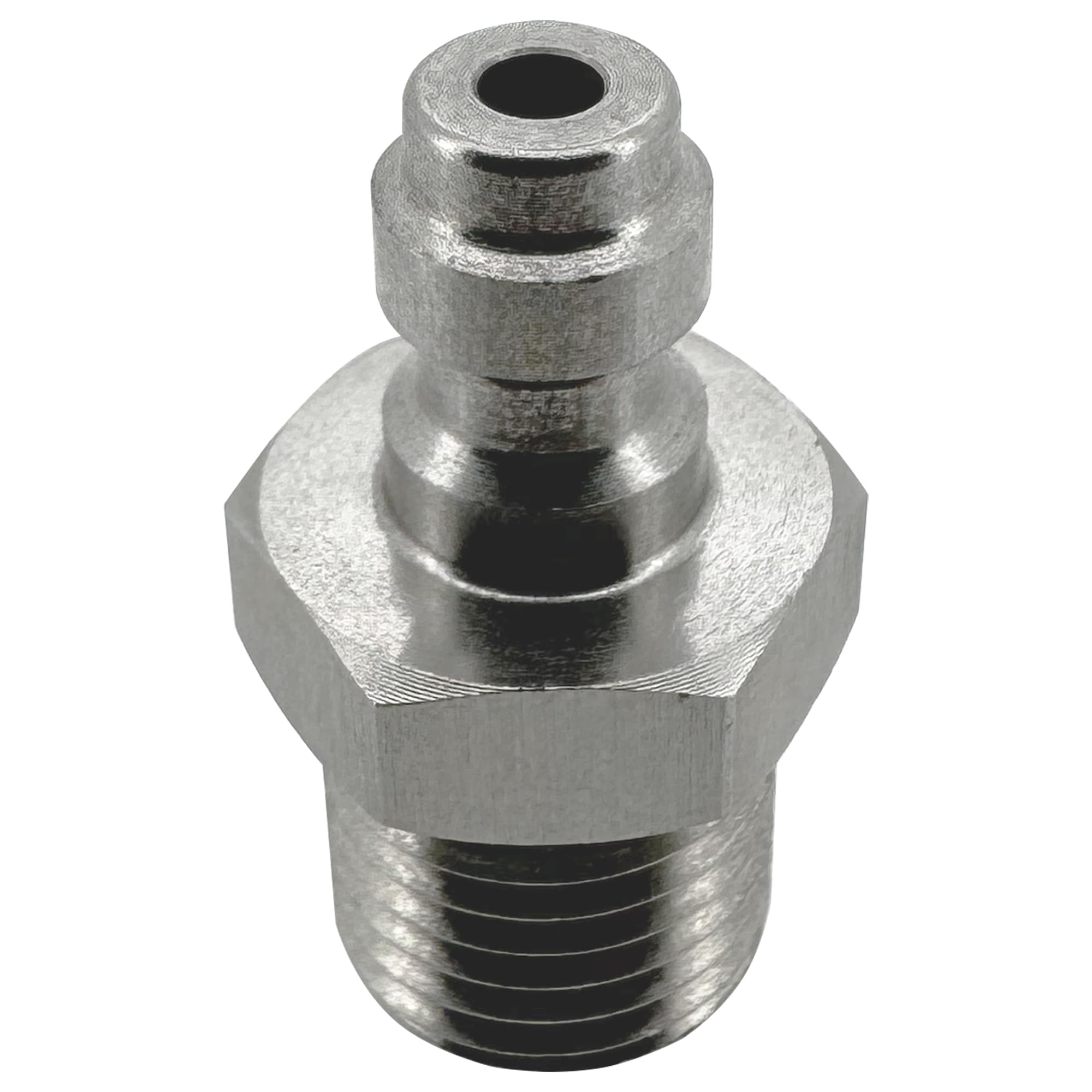 HMKUGO M12x1.25 Male Thread PCP Paintball Charging Fittings, Stainless Steel 8mm Quick-Disconnect Plug Adapter