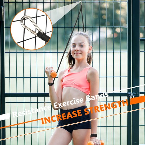 Zomiboo Baseball Bands Sports Resistance Exercise Bands Arm Strength Training Softball Baseball Pitching Training Workout Equipment for Youth Adult(30 Lbs,Black)