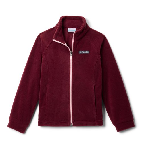 Columbia Youth Benton Springs Fleece Jacket, Rich Wine, 18/24