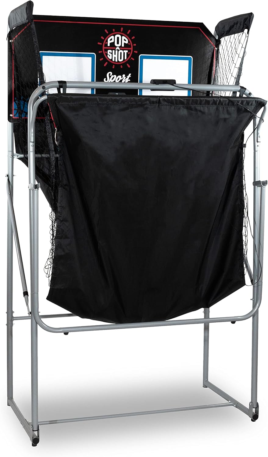 Pop-A-Shot - Dual Shot Arcade Basketball Game | 10 Game Modes & Paddle Scoring | Foldable Design for Easy Storage