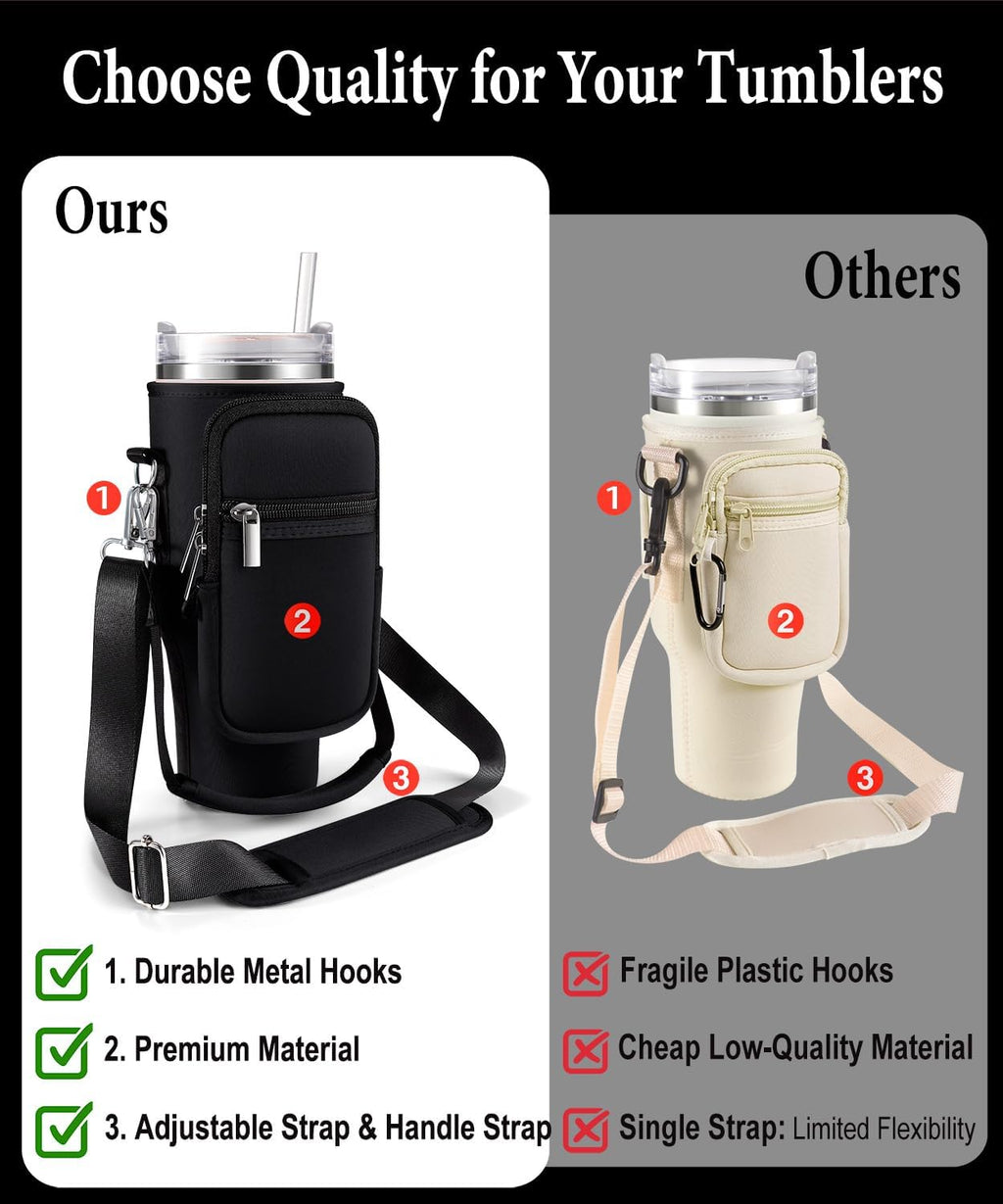 Stanley | Carrier Bag with Phone Pocket - Adjustable Sling Sleeve for 40 oz Tumbler & Accessories