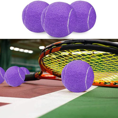 URBEST Tennis Ball, 10PCS Training Tennis Balls, Comes with a Net Bag for Easy Carrying, Beginner Training Tennis Balls, Pet Dog Exercise Ball(Purple)