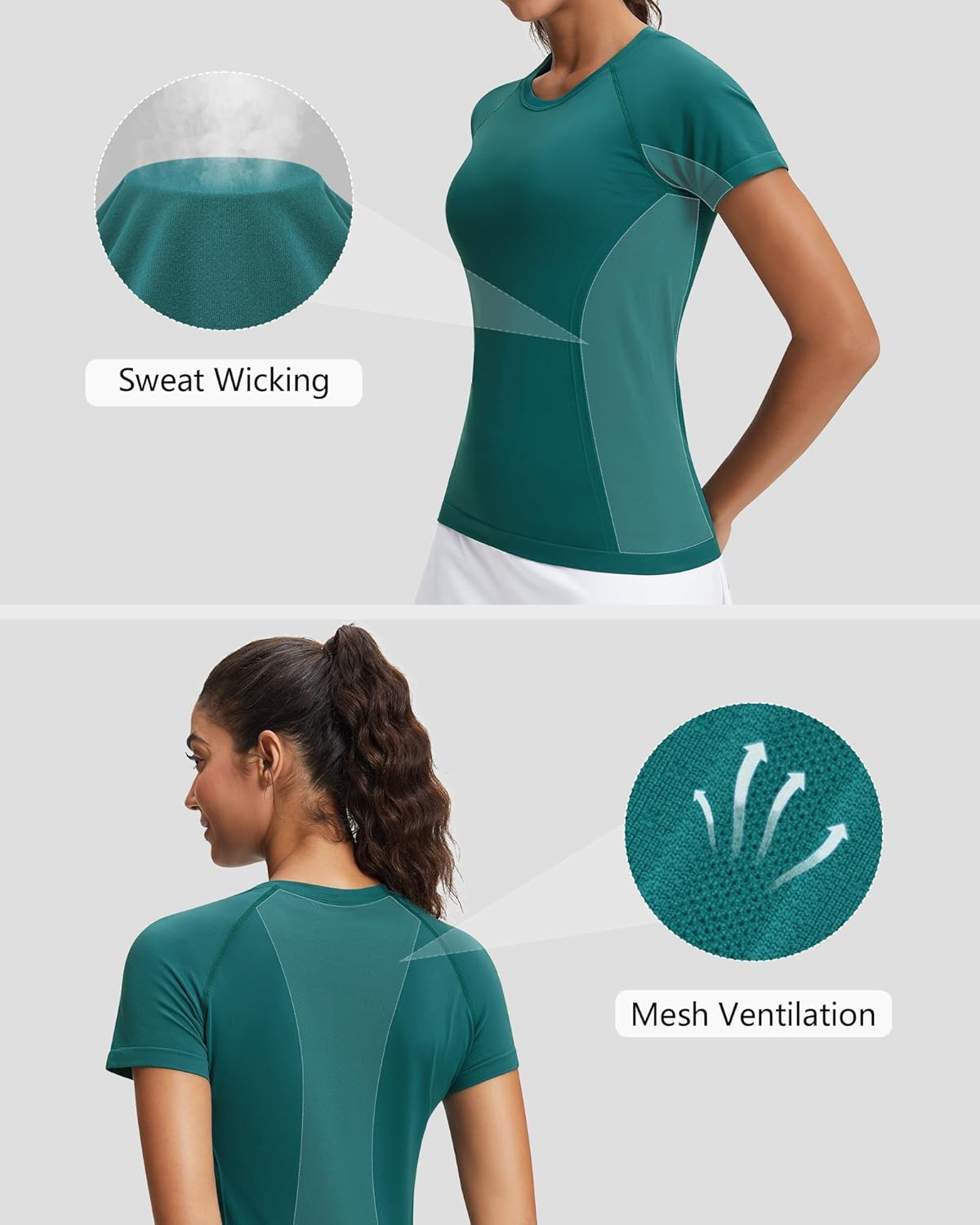 Stelle Seamless Workout Shirt - Short Sleeve Athletic Top for Yoga & Gym | Women's Activewear