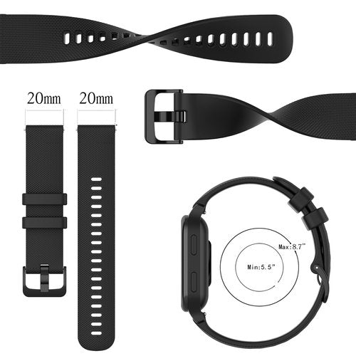 Garmin Venu/Sq Band - Soft Silicone Quick Release Straps (20MM) Multicolor 10-Pack