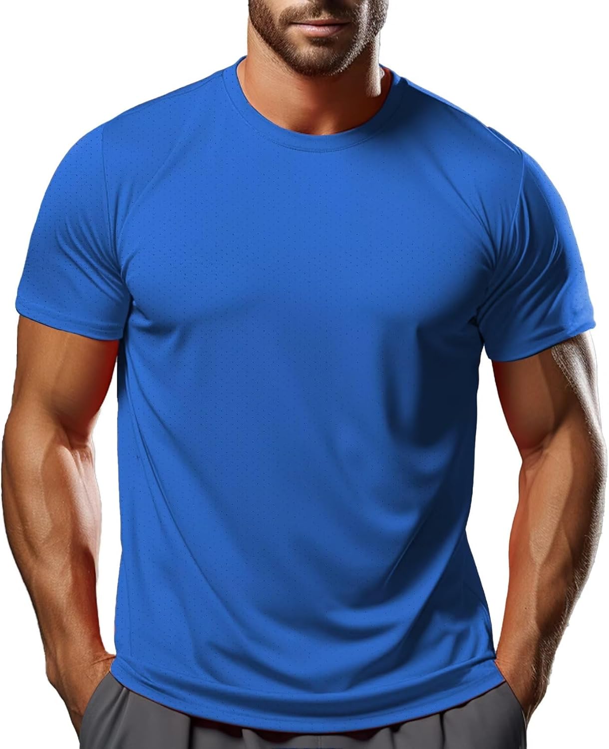 Skiennix Men's Workout Shirt - Moisture-Wicking Dry Fit Athletic Tee | Short Sleeve Running Top