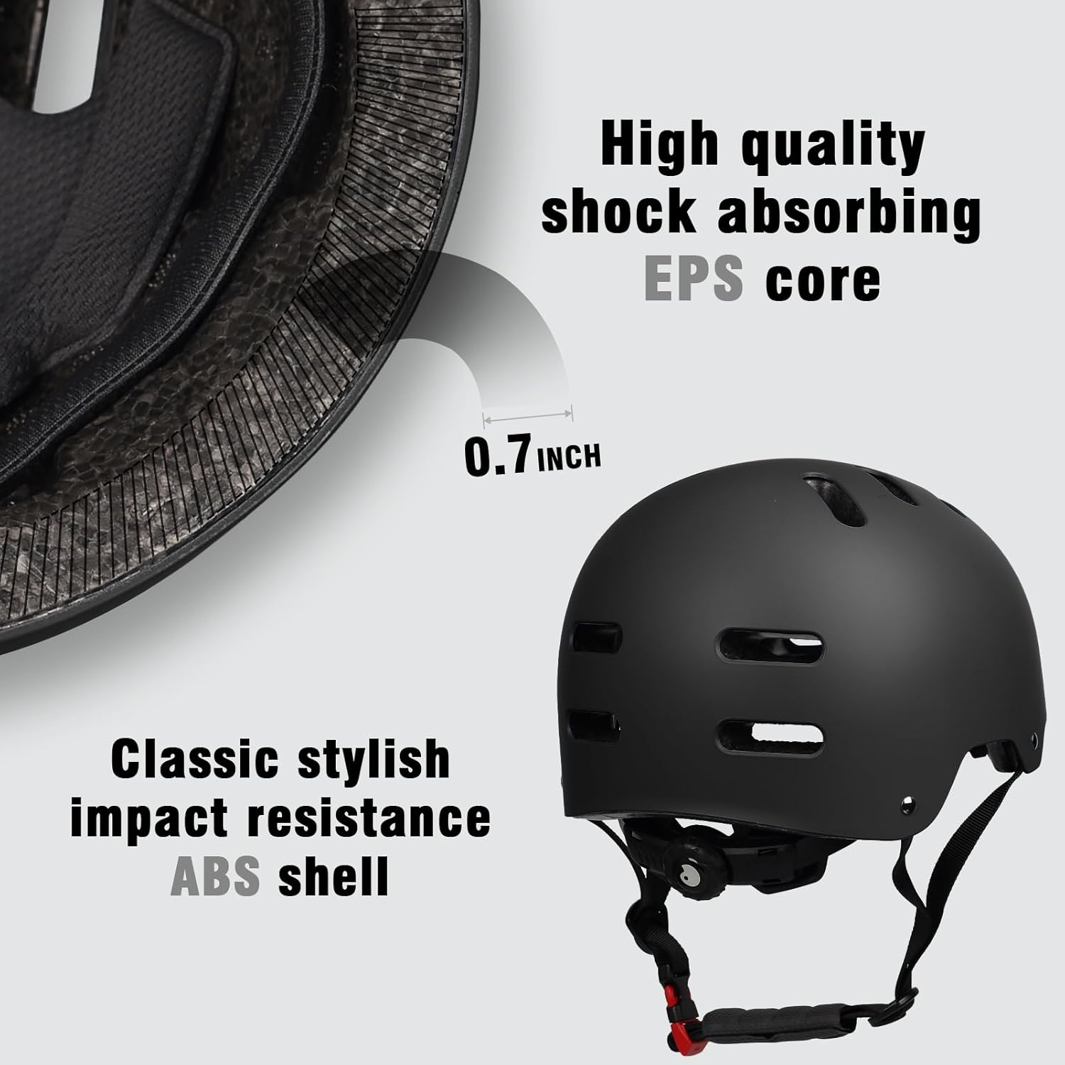 Skiennix Skateboard Bike Helmet - Lightweight Adjustable Multi-Sport Protection for All Ages