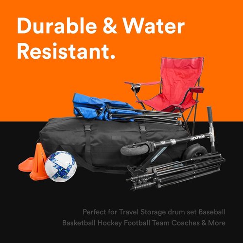 Fitdom 106L Heavy Duty Extra Large Duffle - Durable, Water-Resistant Design for Travel & Sports Equipment