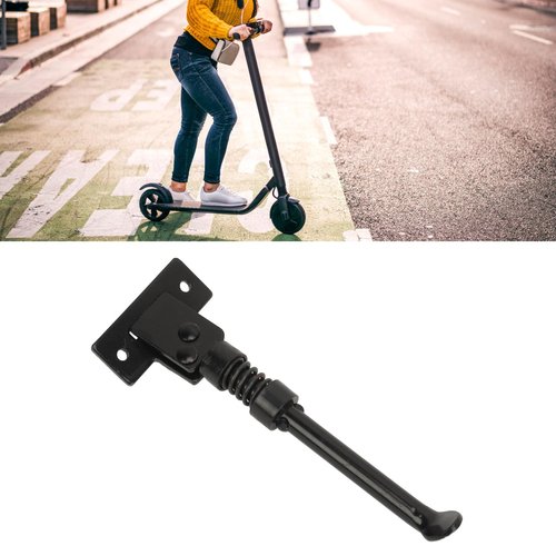 HilBeliFU 10in Scooter Kickstand, Anti Slip Electric Scooter Parking Kickstand with Thickened Spring, Aluminum Electric Scooter Replacement Kickstand Compatible with M4 Electric Scooters