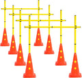 Agility Poles - Detachable Speed Training Set with 8 Cones & 12 Poles for Enhanced Performance