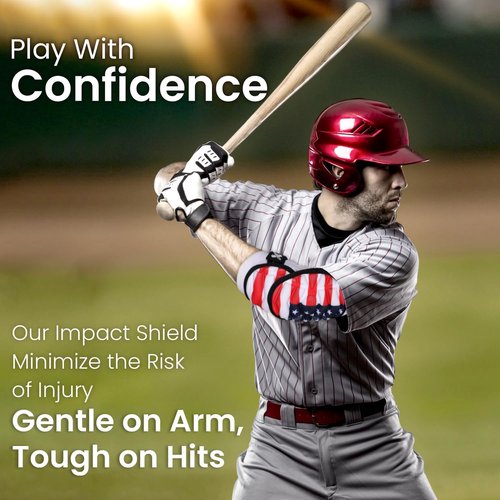 Exxact Sports Defender Plus Baseball Elbow Guard - Adjustable Youth & Adult Softball Protection