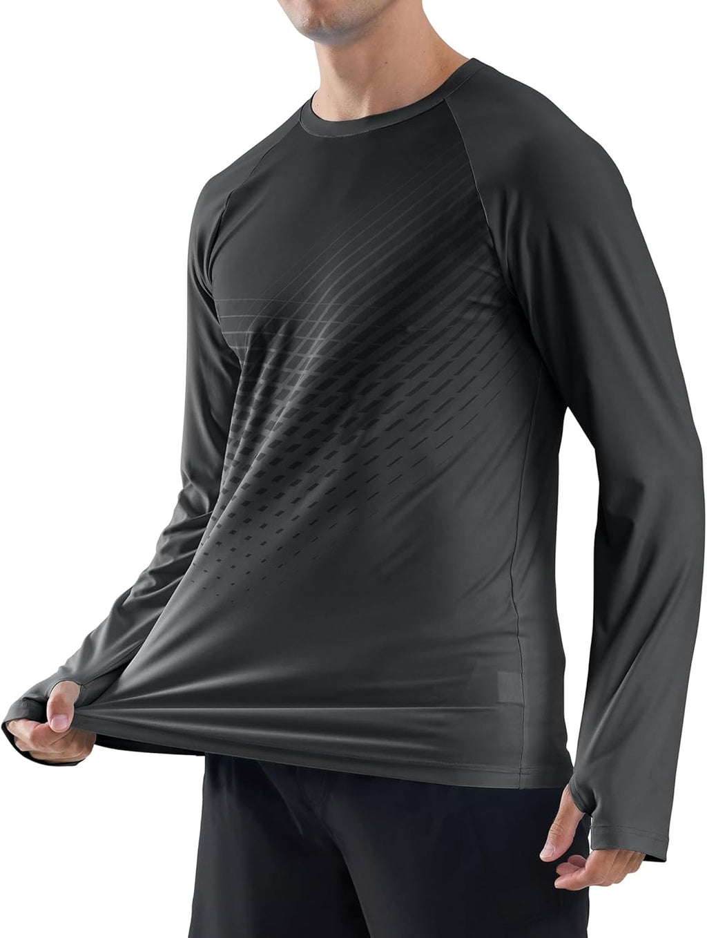 Skiennix Men's UPF 50+ Long Sleeve Rash Guard | Quick-Dry UV Protection Swim Shirt