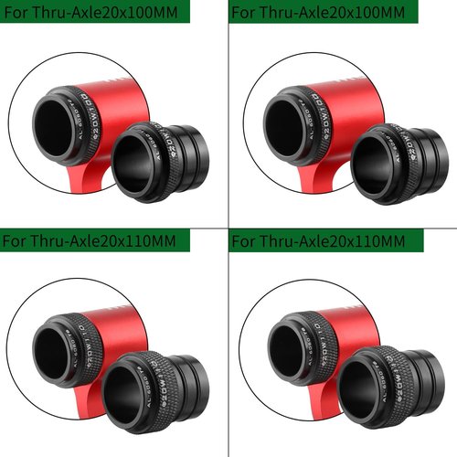 MUQZI Bike Fork Mount - Thru-Axle Holder for MTB & Road Bikes | 20x100mm/20x110mm, Red