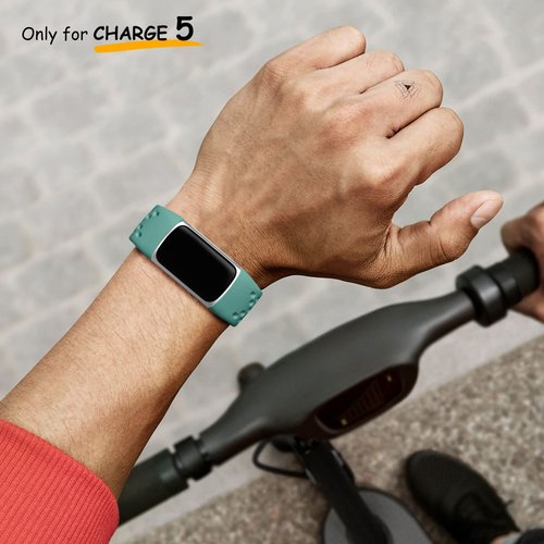 6 Pack Band Compatible with Fitbit Charge 5 Bands Women Men - Breathable Sport Band Soft Waterproof Replacement Wristbands Strap for Fitbit Charge 5 Advanced Fitness Tracker, 3 Pack