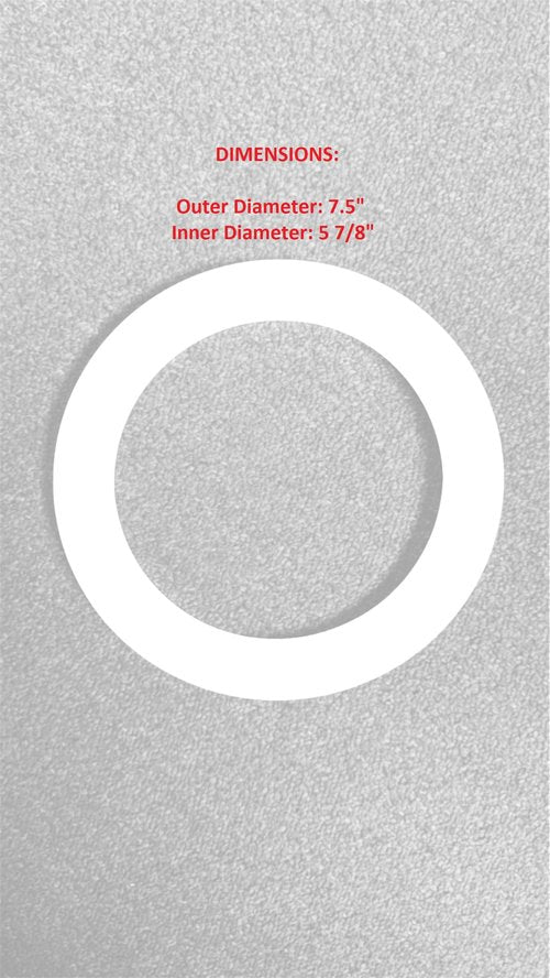 5-Gallon Ceramic Water Dispenser Plastic Protection Ring – Durable Food-Grade Guard for Crocks – Fits 7.56″ OD / 5.87″ ID Openings