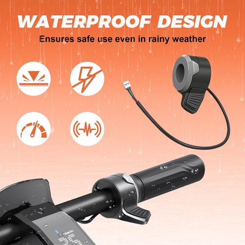 Wokyo Universal Throttle Accelerator for NIU KQi2 KQi2 Pro KQi3 KQi3 Pro, Electric Scooter Throttle with Raised Stripes, E Scooter Speed Control Thumb Throttle Assembly Accessories