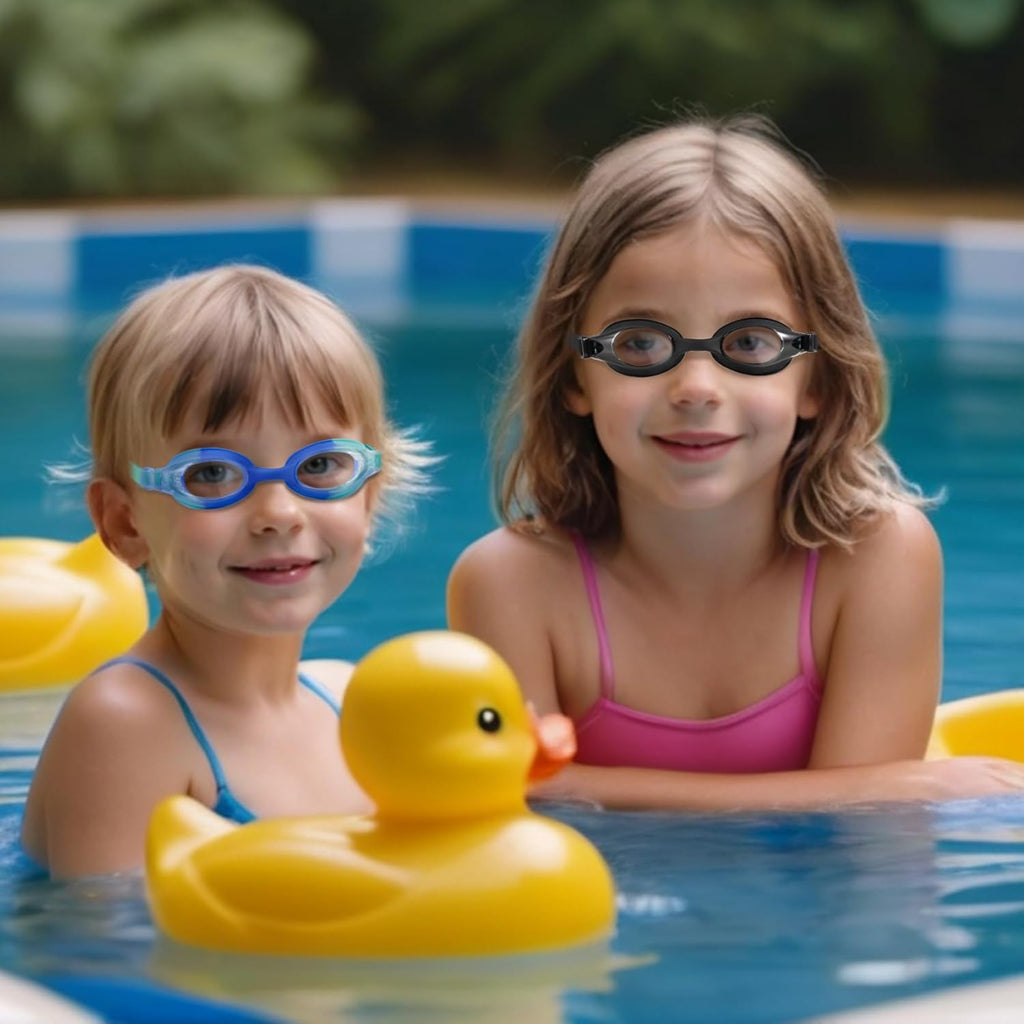 Skiennix Kids Swim Goggles - Anti-Fog UV Protection | No Leak Design for Ages 6-14 (8-12)