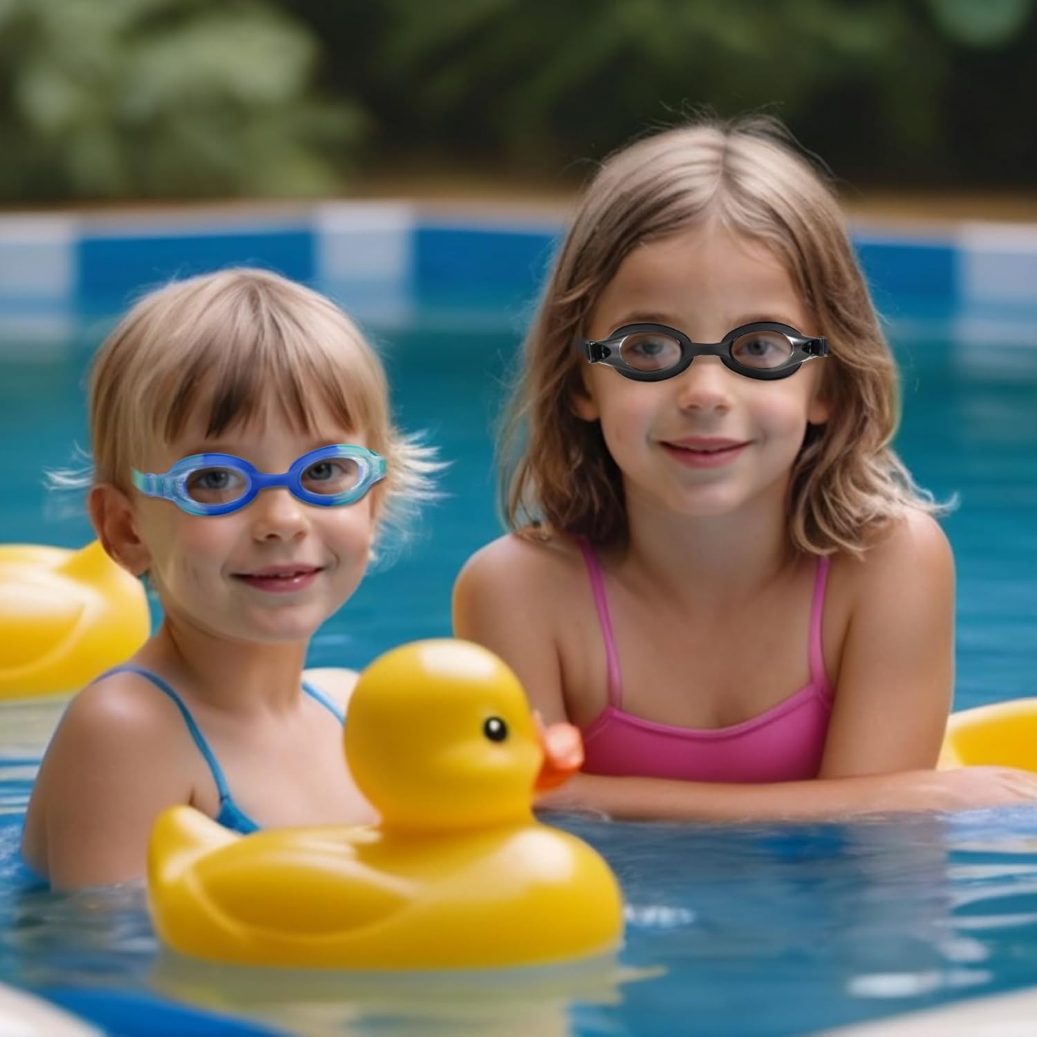 Skiennix Kids Swim Goggles - Anti-Fog UV Protection | No Leak Design for Ages 6-14 (8-12)